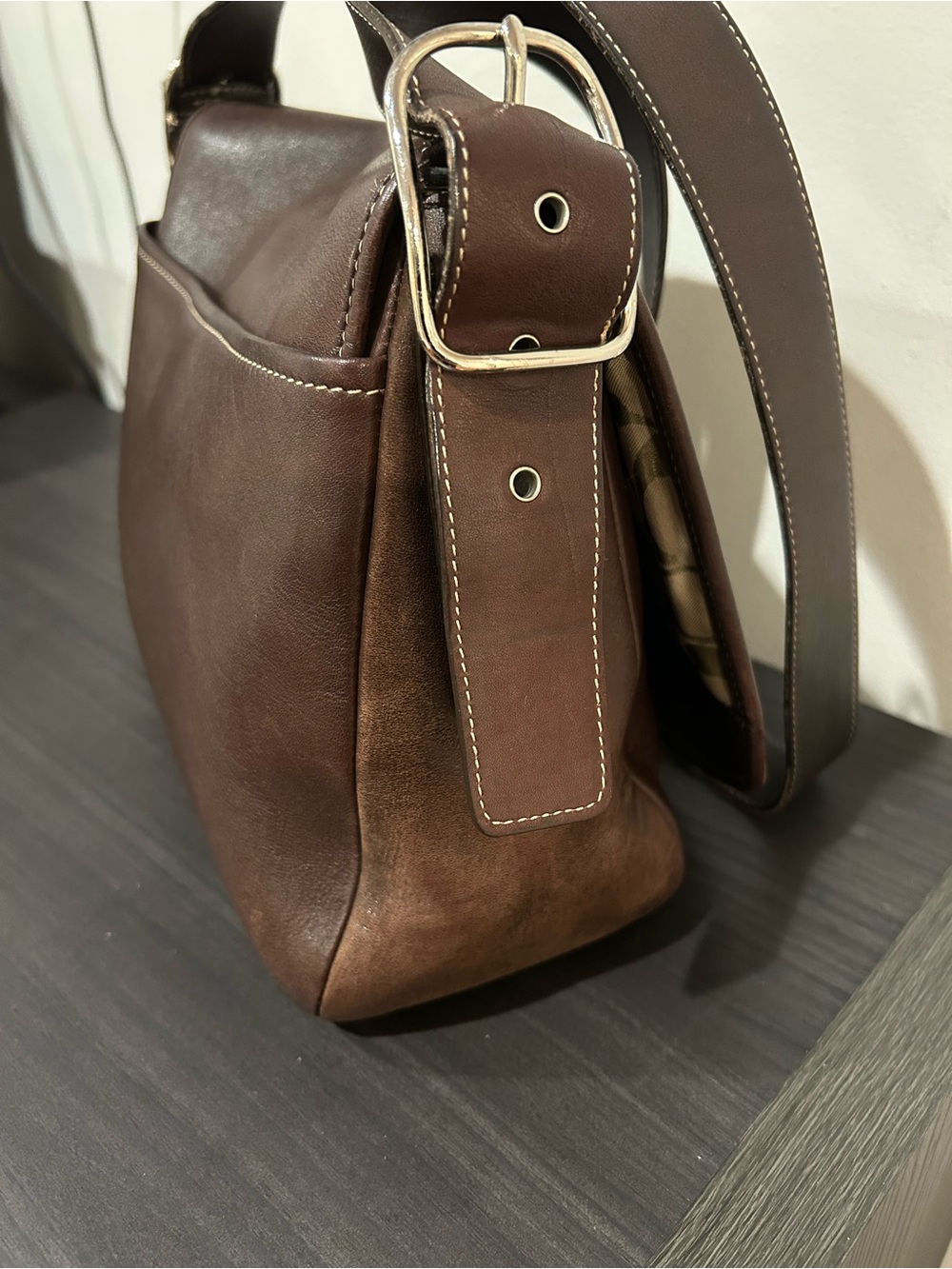 Coach Vintage Legacy dark brown Leather Flap Crossbody Style #9332 - Picture 15 of 15